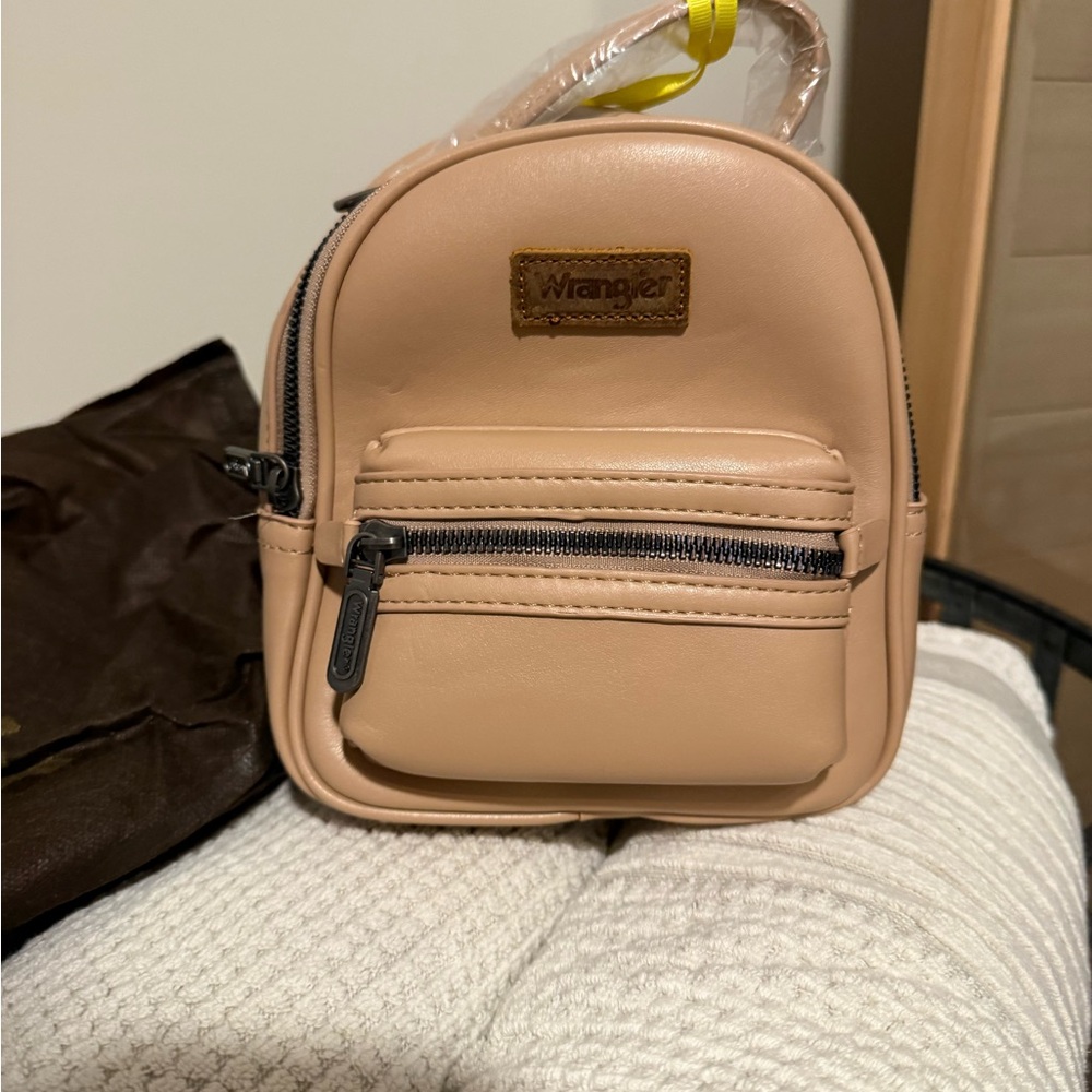 Wrangler Tan Compact Backpack